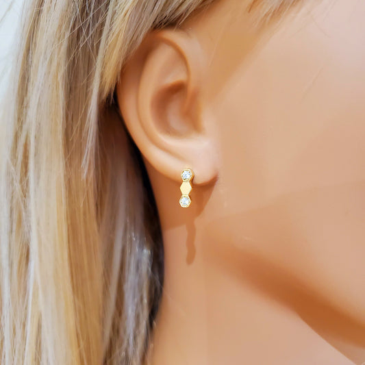 18K Yellow Gold Earrings