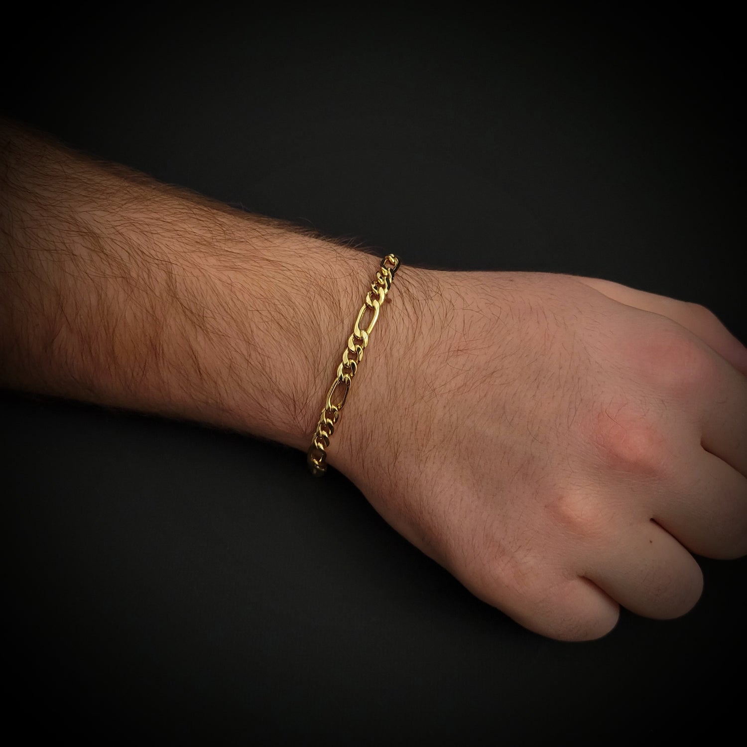 Solid 10K Yellow Gold Diamond Bracelet for Men 3.1ct by Luxurman 501603